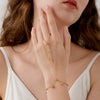 Wholesale Ins Style Geometric Stainless Steel Electroplated Ring Bracelet For Women