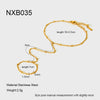 Wholesale Ins Style Geometric Stainless Steel Electroplated Ring Bracelet Jewelry For Women And Unisex