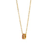 Wholesale Ins Style Geometric Stainless Steel 18K Gold Plated Oshaped Chain Necklace Pendant For Women