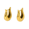 Wholesale Ins Style Geometric Ushaped Stainless Steel 18K Gold Plated Earrings For Women