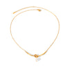 Wholesale Ins Style Minimalist Geometric Stainless Steel Electroplated Ochain Pendant Necklace For Women