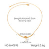 Wholesale Ins Style Minimalist Geometric Stainless Steel Electroplated Ochain Pendant Necklace For Women