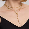 Wholesale Ins Style Minimalist Star Shape Diamondencrusted Pendant Ot Clasp Stainless Steel Necklace With Vacuum Real Gold Plating For Women