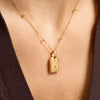 Wholesale Ins Style Minimalist Starry Sky Birthstone Copper Pendant Electroplated Jewelry Accessories