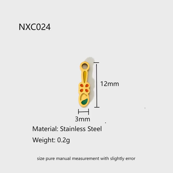 Wholesale Ins Style Oil Dripping Return Pattern Stainless Steel Pendant Jewelry Accessories For Women