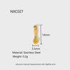 Wholesale Ins Style Oil Dripping Return Pattern Stainless Steel Pendant Jewelry Accessories For Women