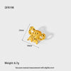 Wholesale Ins Style Stainless Steel Electroplated Open Bowknot Ring Jewelry For Women