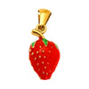 Wholesale Ins Style Titanium Steel Fruit Pattern Dripping Oil Pendant Necklace For Women