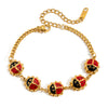 Wholesale Insect Bracelet For Women Stainless Steel Electroplating Geometric Ladybug Design