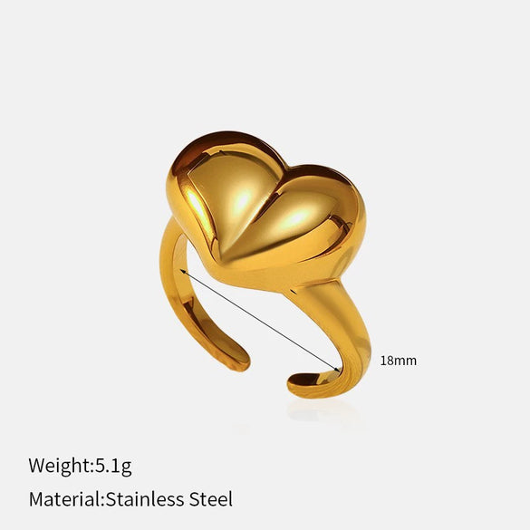 Wholesale Insect Pattern Stainless Steel 18K Gold Plated Open Ring Jewelry For Women