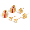 Wholesale Insect Shape Stainless Steel Electroplated Earrings For Women
