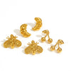 Wholesale Insect Stainless Steel 18K Gold Plated Highend Earrings