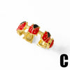 Wholesale Insect Style Copper Electroplated Real Gold Ring