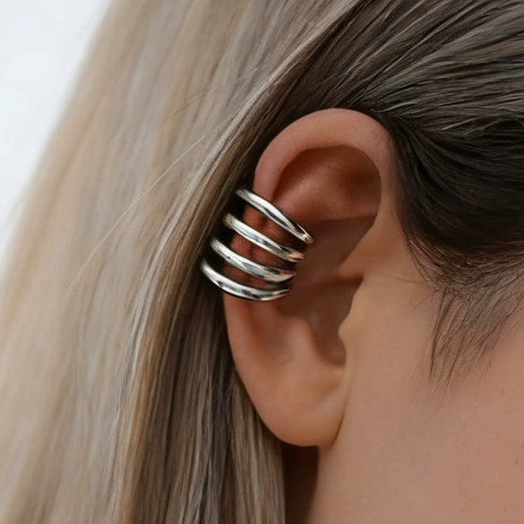 Wholesale Insstyle Geometric Cshaped Stainless Steel Earrings With Polish Processing For Women And Unisex
