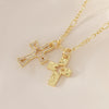 Wholesale Insstyle Stackable Cross And Bird Necklaces Copper Goldplated Inlaid With Zircon Unisex