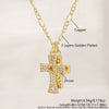 Wholesale Insstyle Stackable Cross And Bird Necklaces Copper Goldplated Inlaid With Zircon Unisex
