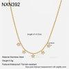 Wholesale Insstyle Stainless Steel Fivepointed Star Geometric Pendant With Bead Chain Necklace For Women Pvd Furnace Vacuum Real Gold Plated