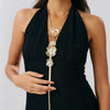 Wholesale Iron Butterfly Snake Bone Chain Necklace With Flower Insect Pattern Electroplated For Women