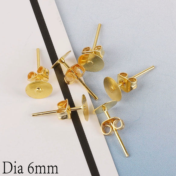 Wholesale Iron Earplugs For Handmade Earrings Jewelry Accessories
