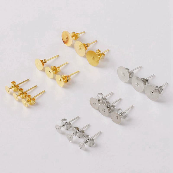 Wholesale Iron Earplugs For Handmade Earrings Jewelry Accessories