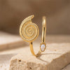 Wholesale Iron Electroplated Conch Shell Open Arm Bracelet Vacation Style Minimalist Jewelry Accessories