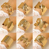 Wholesale Iron Electroplated Gold Widebrimmed Irregular Geometric Minimalist Retro Exaggerated Personality Bracelet Jewelry