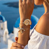 Wholesale Iron Electroplated Starfish And Conch Openstyle Arm Bracelet Modern Minimalist Accessories
