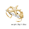Wholesale Iron Electroplated Starfish Open Arm Bracelet Modern Minimalist Animal Style Hand Accessory