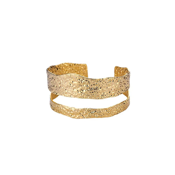 Wholesale Iron Exaggerated Geometric Cshaped Electroplated Bracelet For Women