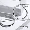 Wholesale Iron Geometric Big Circle Earrings Electroplated Punk Fashion Accessories