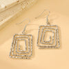 Wholesale Iron Geometric Hollow Round Earrings With Electroplating For Women