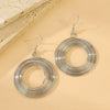 Wholesale Iron Geometric Hollow Round Earrings With Electroplating For Women