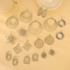 Wholesale Iron Geometric Hollow Round Earrings With Electroplating For Women