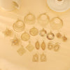 Wholesale Iron Geometric Hollow Round Earrings With Electroplating For Women