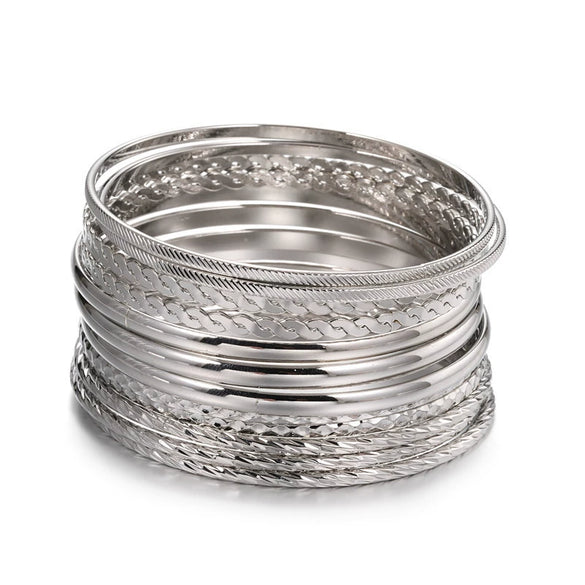 Wholesale Iron Geometric Pattern Folded Bracelet For Women With Electroplating And Retro Simple Style