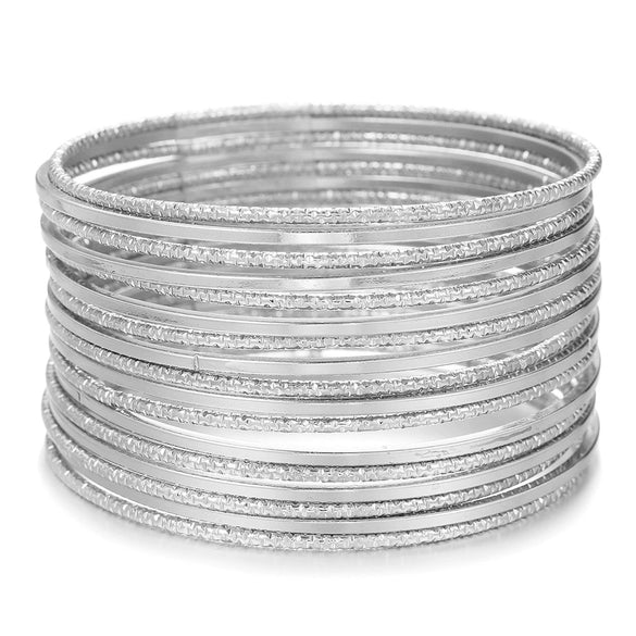 Wholesale Iron Geometric Pattern Folded Bracelet For Women With Electroplating And Retro Simple Style