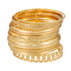 Wholesale Iron Geometric Pattern Folded Bracelet For Women With Electroplating And Retro Simple Style