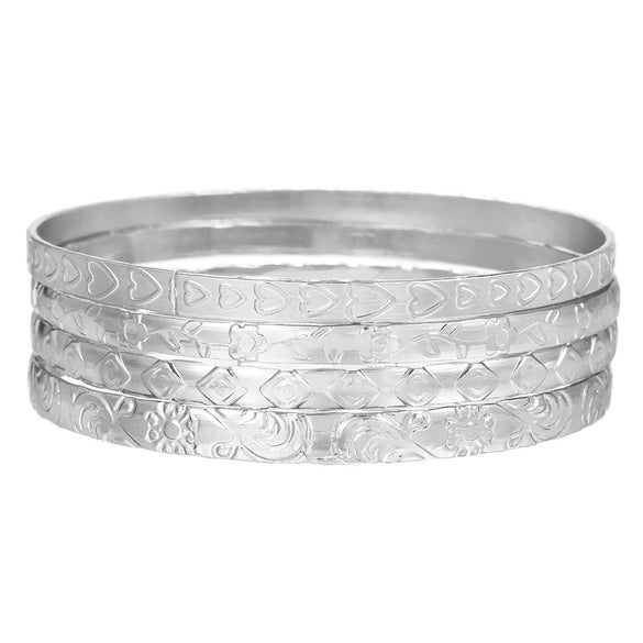 Wholesale Iron Geometric Pattern Folded Bracelet For Women With Electroplating And Retro Simple Style