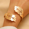 Wholesale Iron Geometric Sshaped Hollow Doublelayer Snakeshaped Opening Adjustable Unisex Bracelet