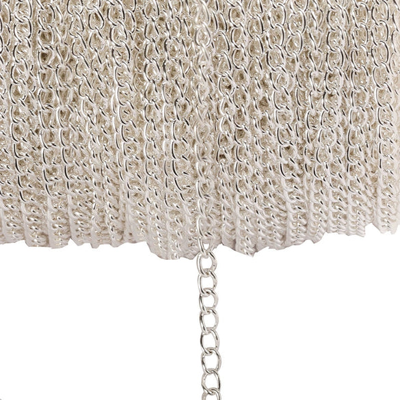 Wholesale Iron Side Flat Chain Necklace With Electroplating Process