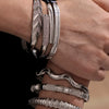 Wholesale Irregular Geometric Ferris Wheel Diamondencrusted Electroplated Stainless Steel And Zircon Bracelet For Women