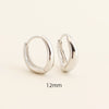 Wholesale Irregular Geometric Plain Hoop Earrings S925 Silver Glossy Electroplated Unisex