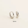 Wholesale Irregular Geometric Plain Hoop Earrings S925 Silver Glossy Electroplated Unisex
