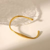 Wholesale Irregular Geometric Titanium Steel Jewelry With Polishing And Pvd Furnace Real Gold Treatment