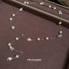 Wholesale Irregular Imitation Pearl Collarbone Chain For Women With Geometric Design And Electroplating Jewelry
