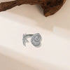 Wholesale Irregular Ocean Ring With Scallop Opening Adjustable Made Of Titanium Steel In Casual And Minimalist Style 18K Gold Plated By Vacuum Electroplating For Women