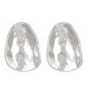 Wholesale Irregular Round Alloy Earrings With Geometric Pattern And Electroplating For Women In Ins Style