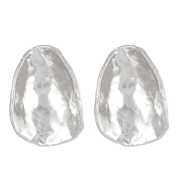 Wholesale Irregular Round Alloy Earrings With Geometric Pattern And Electroplating For Women In Ins Style
