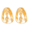 Wholesale Irregular Round Alloy Earrings With Geometric Pattern And Electroplating For Women In Ins Style