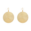Wholesale Irregular Round Alloy Earrings With Geometric Pattern And Electroplating For Women In Ins Style